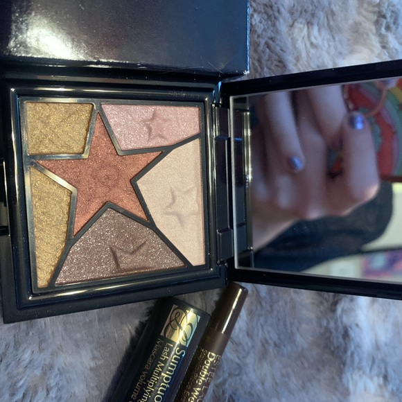 Estée Lauder mini makeup bundle with eyeshadow quad, mini brown eyeliner/mascara - Picture 2 of 5